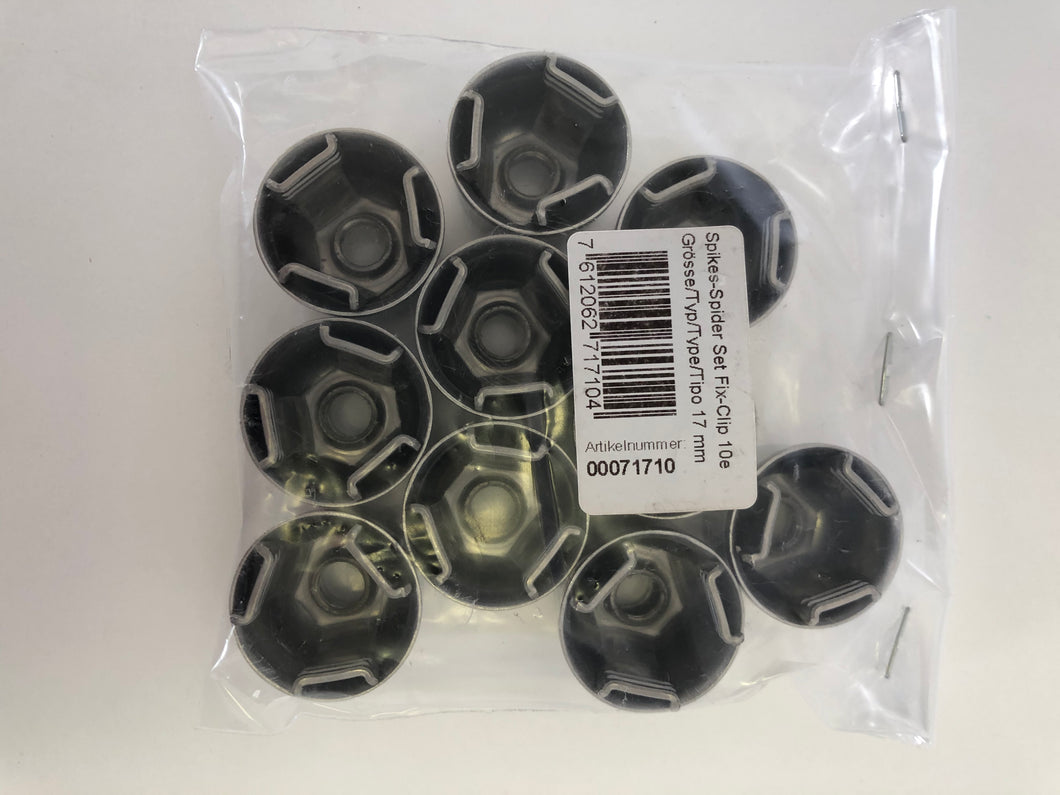 71.710 (10) pcs 17mm Fix-clip (insert & bell housing) 17mm hex; Audi; BMW; Mercedes-Benz; Mini; VW